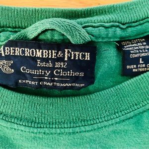 Abercrombie & Fitch Green T Shirt - Men’s Large